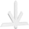 Ekena Millwork Kennewick Architectural Grade PVC Gable Bracket, 48"W x 30"H x 2"D x 4"F, 15/12 Pitch GBP048X30X0204KEN00 - alternate 1